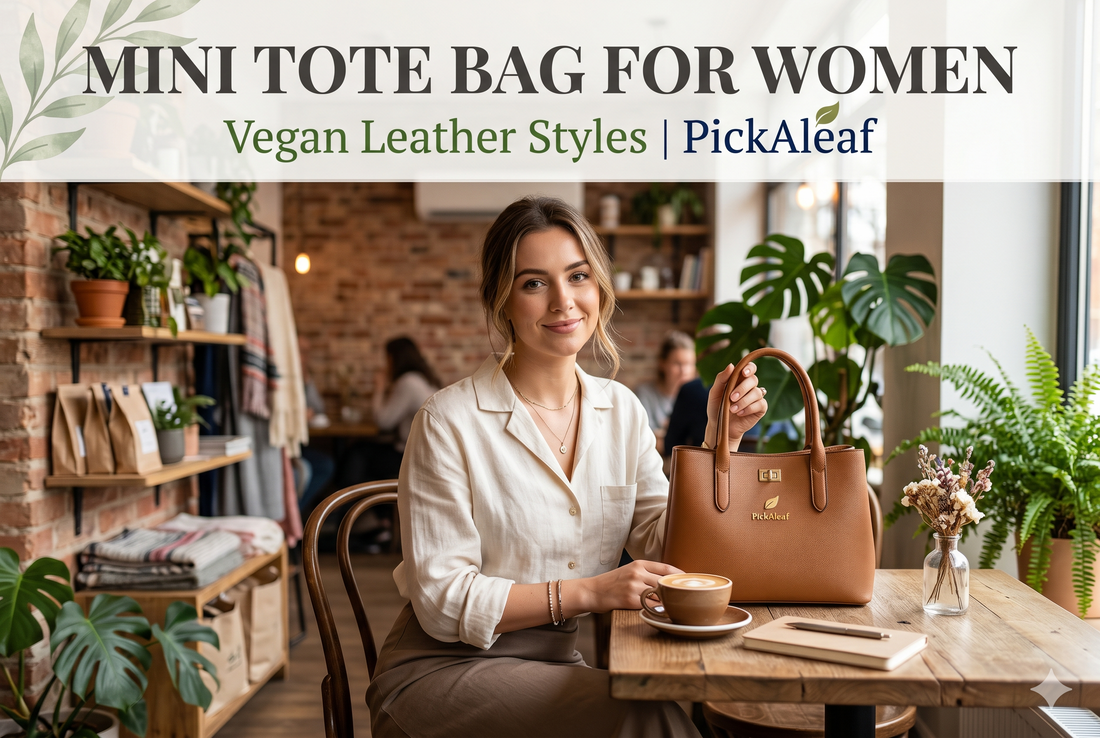 Mini Tote Bag for Women | Vegan Leather Styles | PickAleaf
