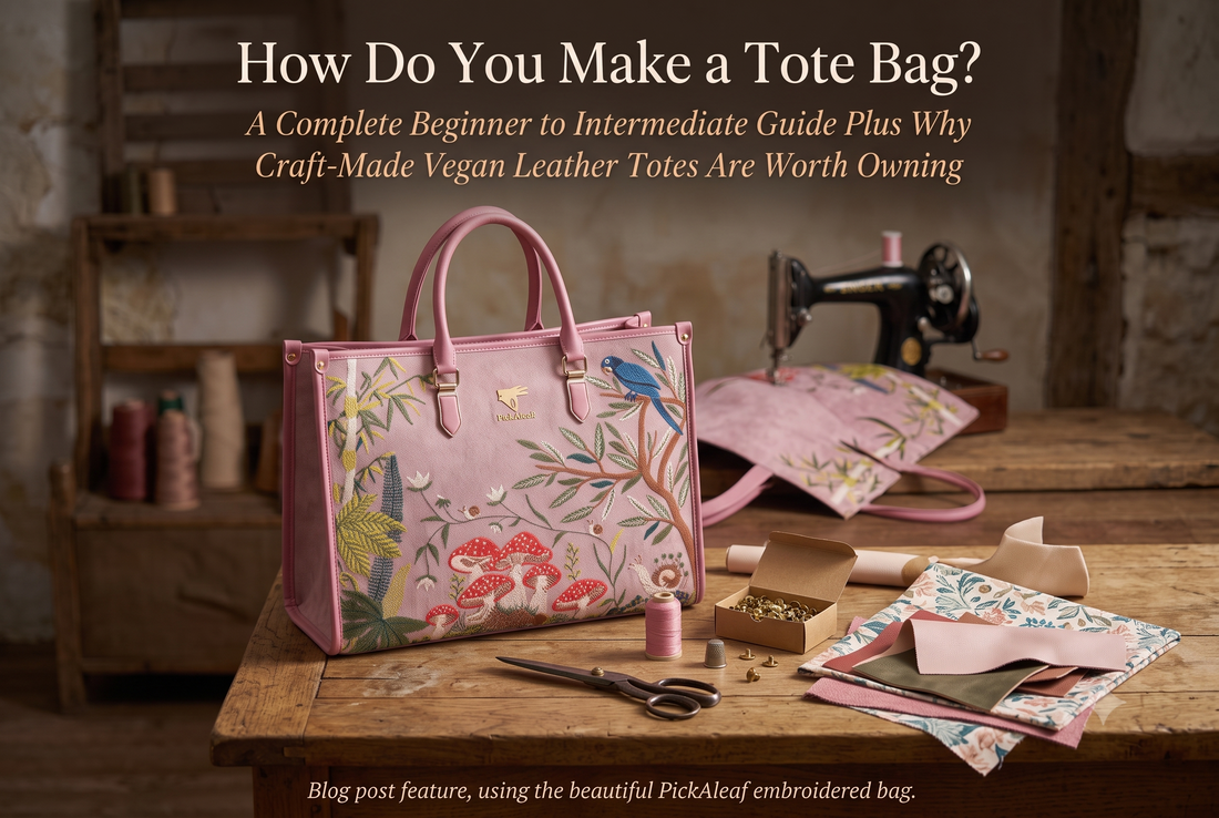 How Do You Make a Tote Bag? A Complete Beginner to Intermediate Guide Plus Why Craft-Made Vegan Leather Totes Are Worth Owning
