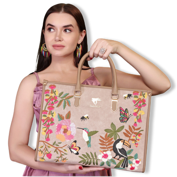 Embroidered Tote Bag