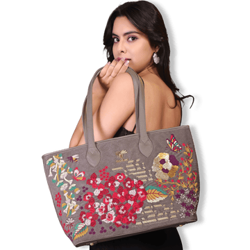 Embroidered Tote Bag