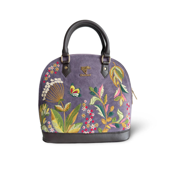 Top Handle Bag for Women in Vegan Leather | Purple | PickAleaf