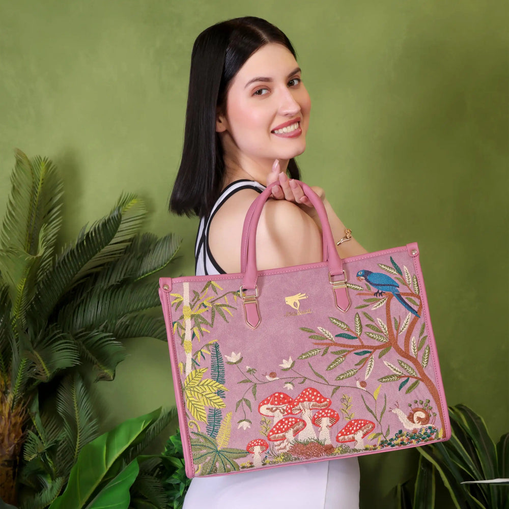 Pink Paradise Work Tote Bag