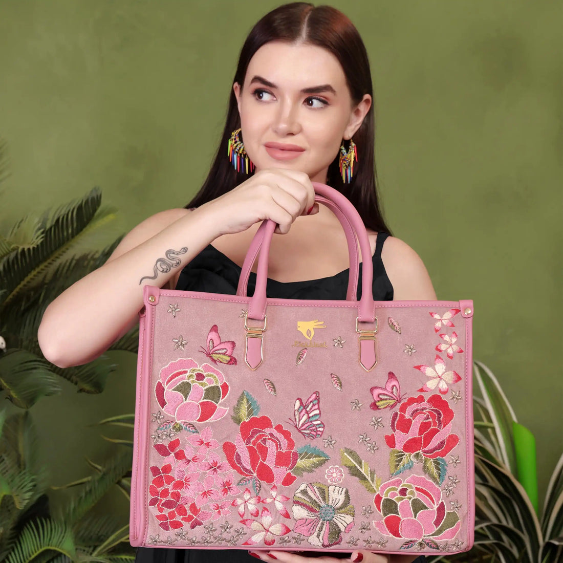 Petal Eden Work Tote Bag