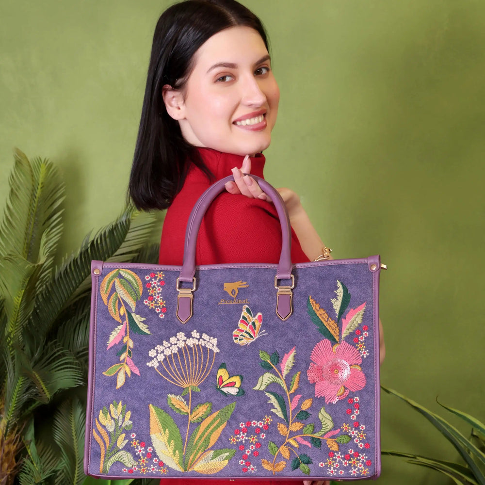 Violet Valley Work Tote Bag
