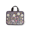 Purple Floral Embroidered Vegan Leather Laptop Sleeve | Daisy Dream Collection