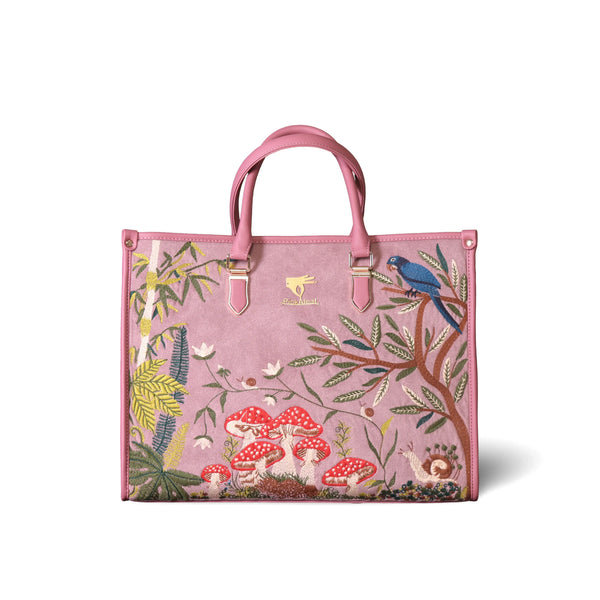 Bridal Tote Bag for Women in Vegan Leather | Pink | PickAleaf