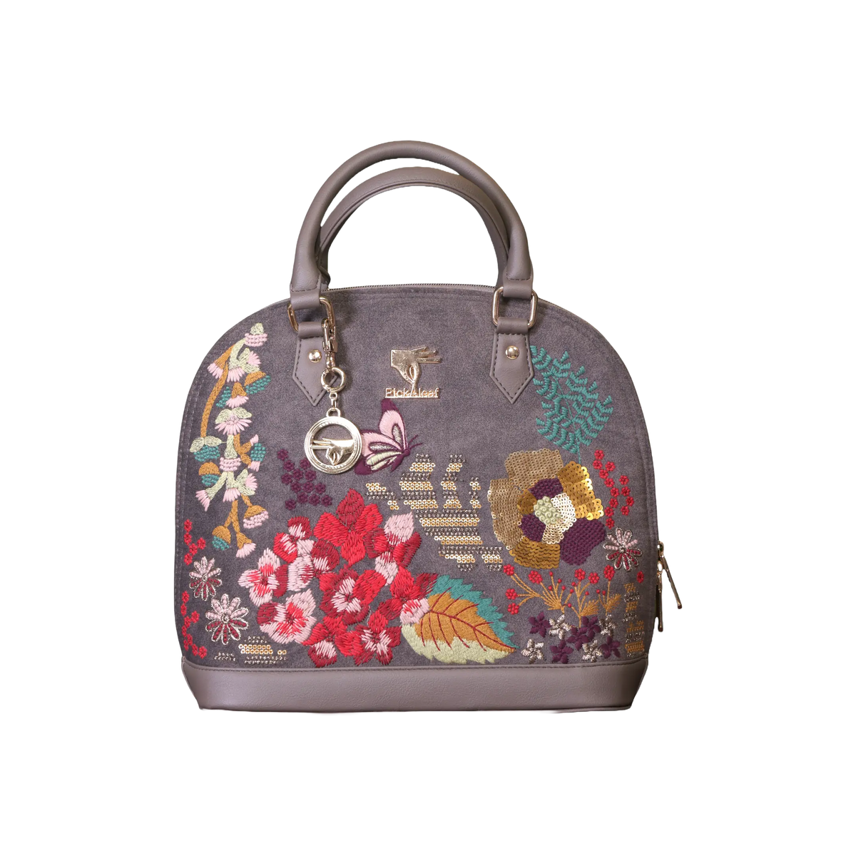 Garden Grey Satchel Bag