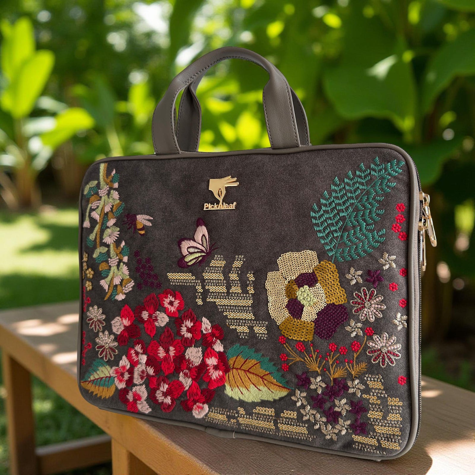 Garden Grey Laptop Sleeve