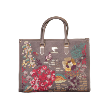 Garden Grey Work Tote Bag