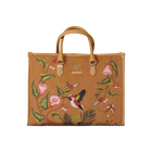Golden Flora Work Tote Bag