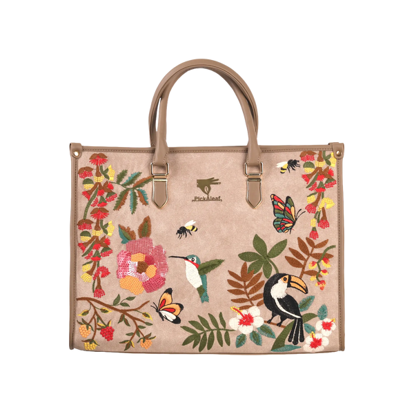 Mystic Garden Structured Tote Bag