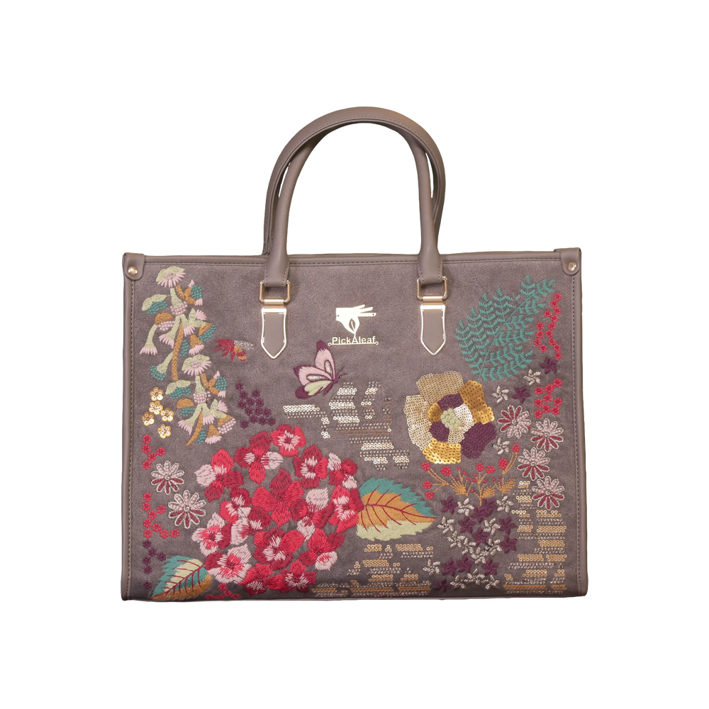 Garden Grey Work Tote Bag