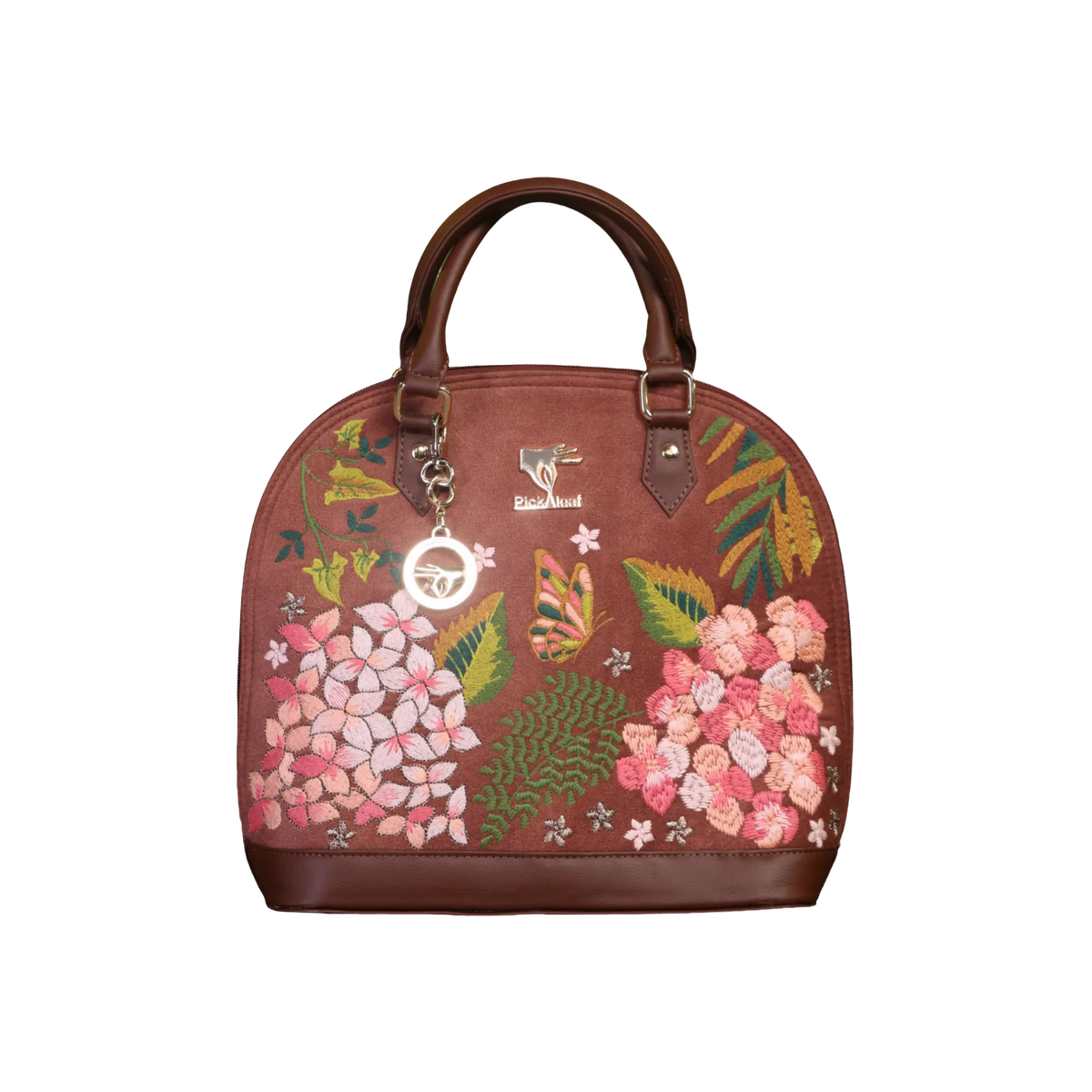 Blossom Wood Satchel Bag