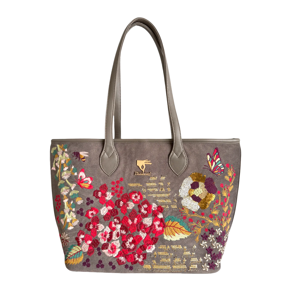 Garden Grey Tote Bag