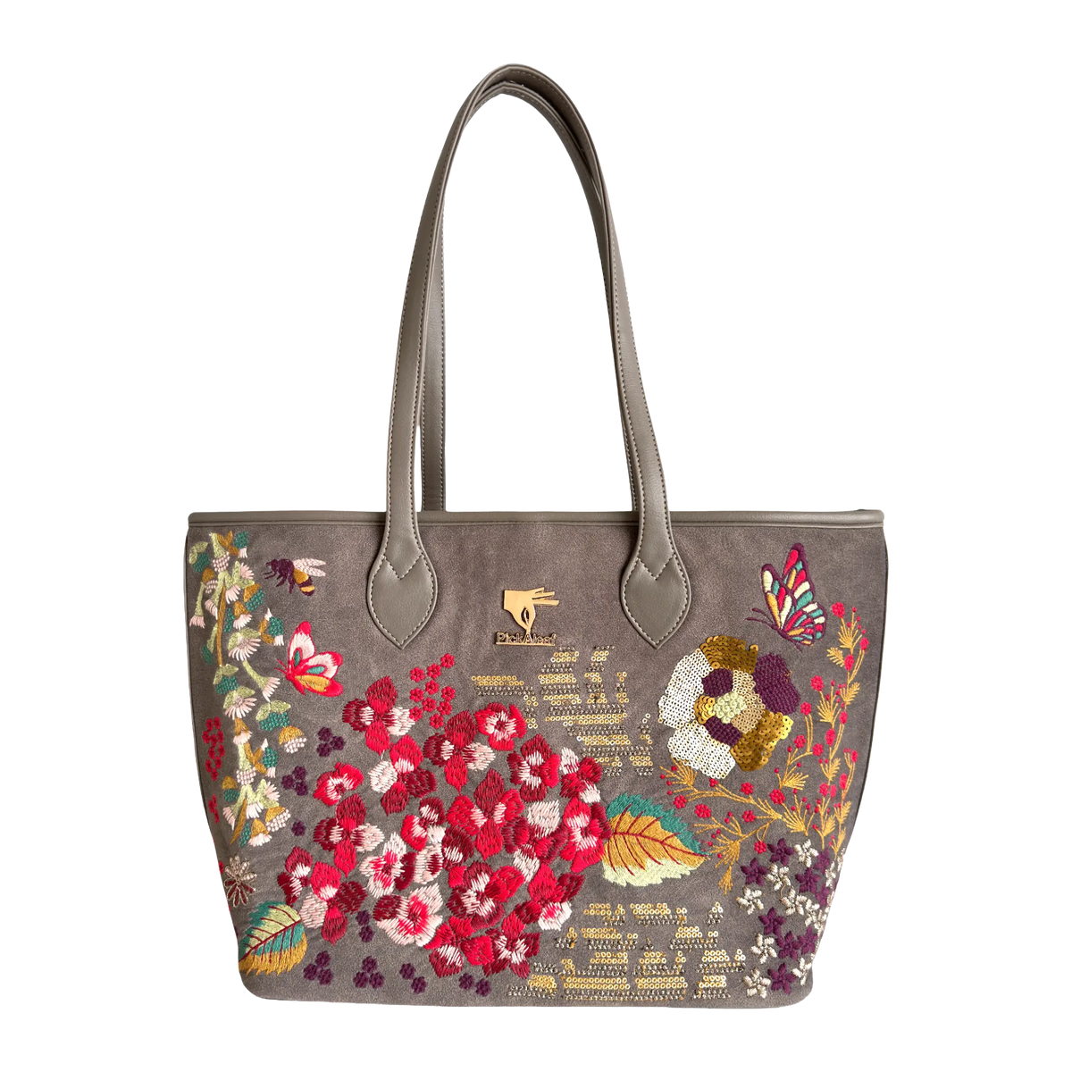 Garden Grey Tote Bag