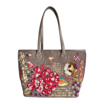 Garden Grey Tote Bag