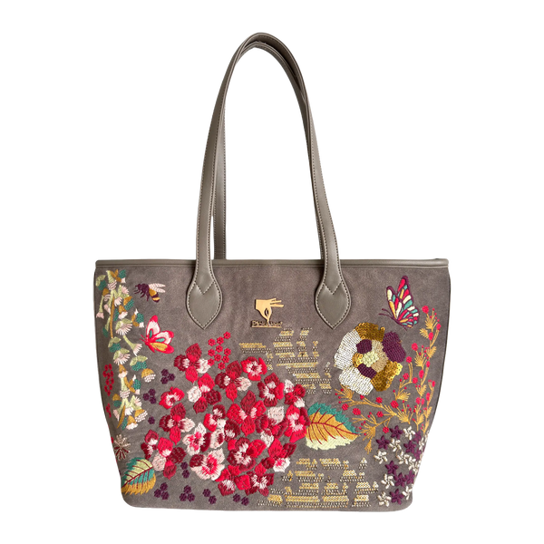 Garden Grey Tote Bag