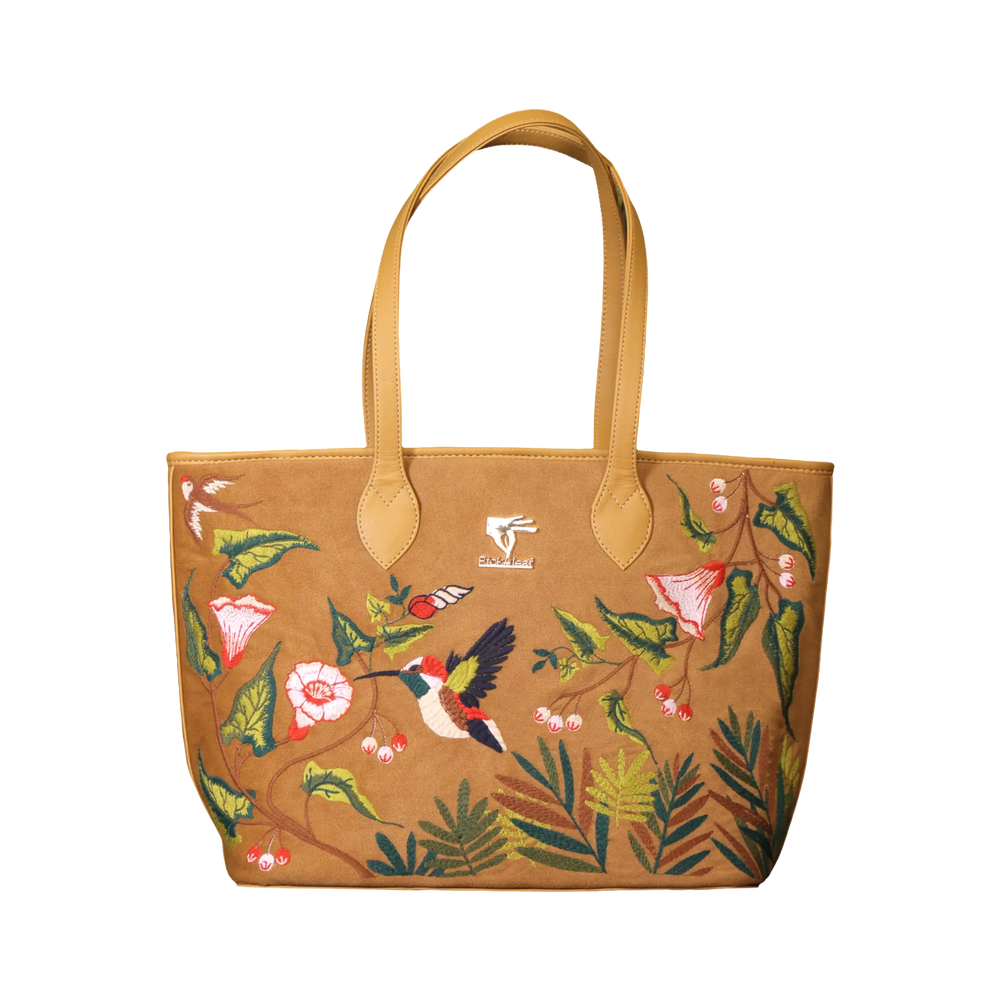 Golden Flora Tote Bag