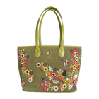 Olive Waves Tote Bag