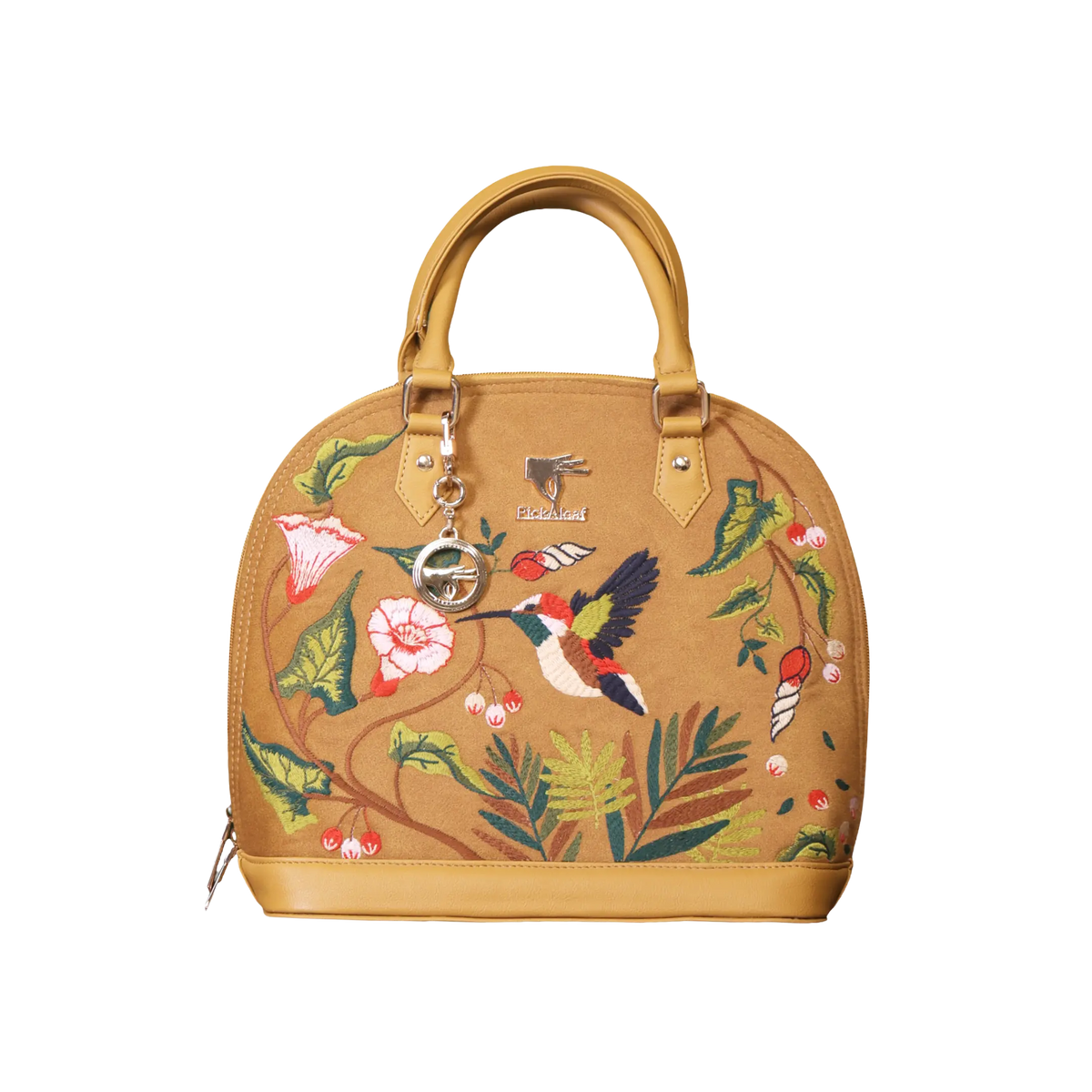 Golden Flora Satchel Bag