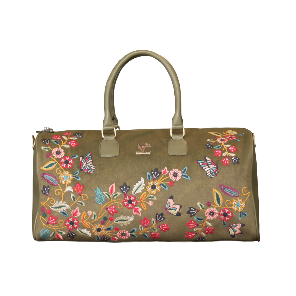 Olive Waves Duffel Bag