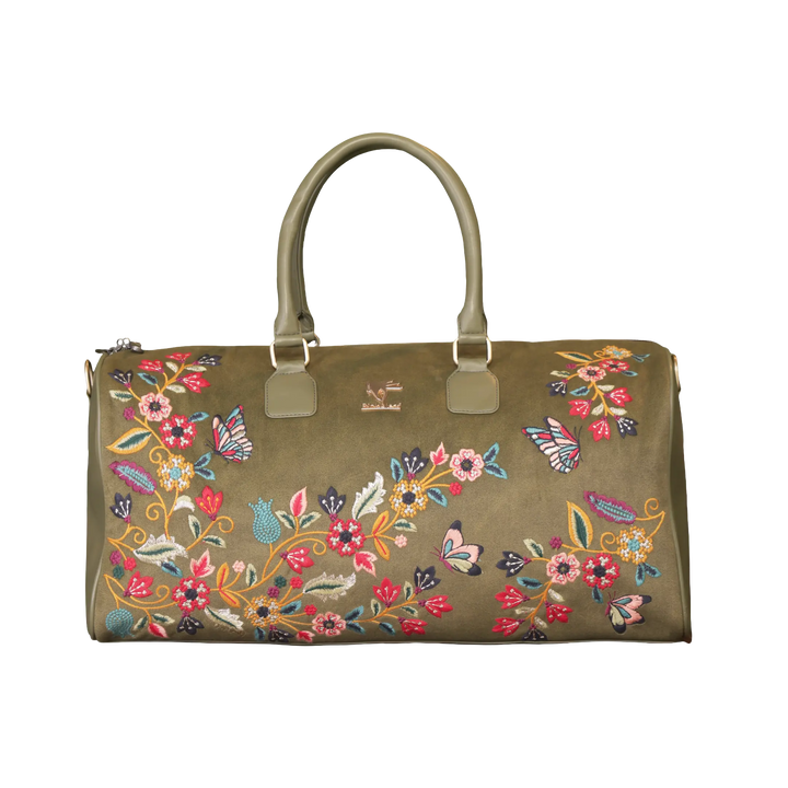 Olive Waves Duffel Bag