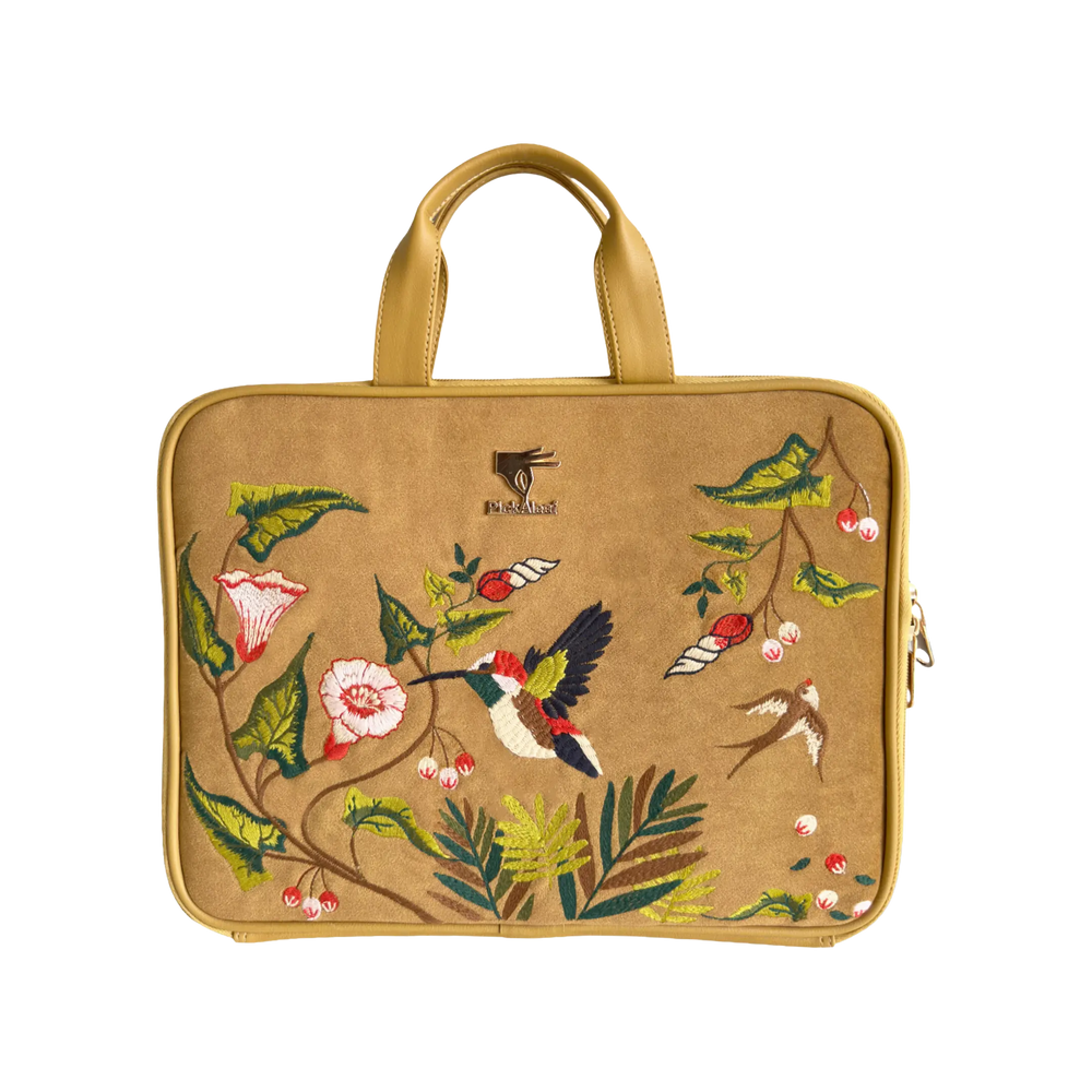Golden Flora Laptop Sleeve