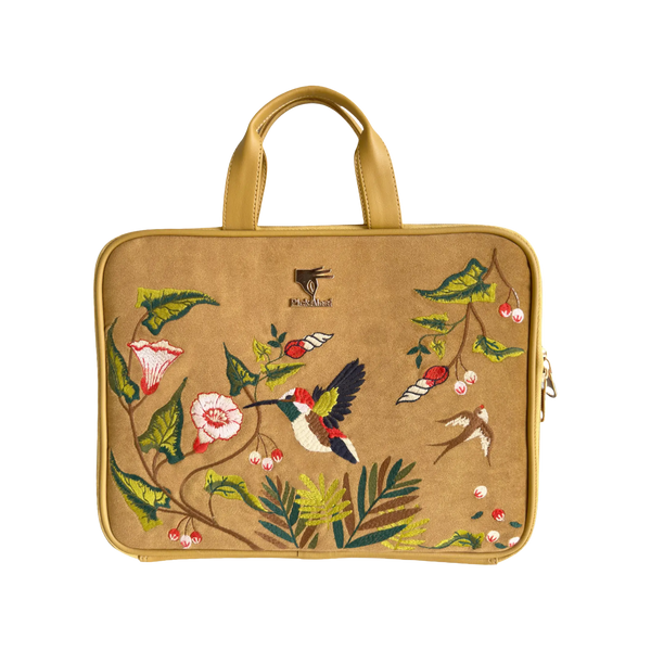 Golden Flora Laptop Sleeve
